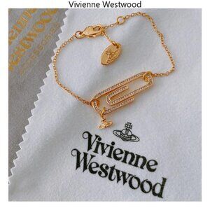 Vivienne Westwood Loelia pearl gold necklace new red